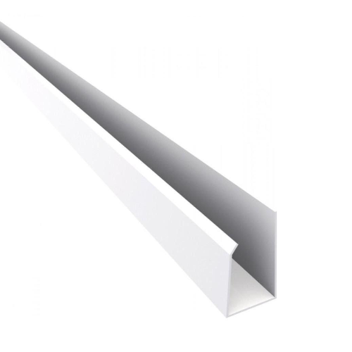 Rodaforro PVC Branco Gelo Tipo "U" de 6m